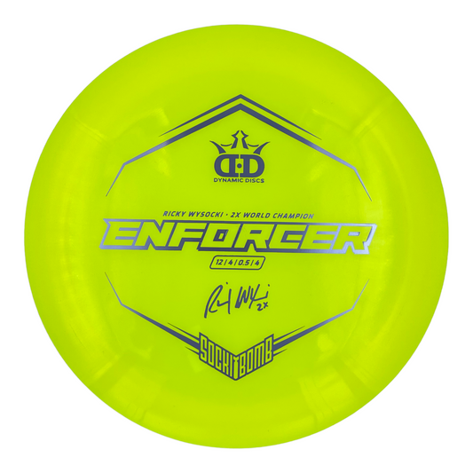 Dynamic Discs Lucid Ice Enforcer - Ricky Wysocki Sockibomb Stamp